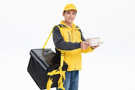送餐员小哥递送外卖图片素材